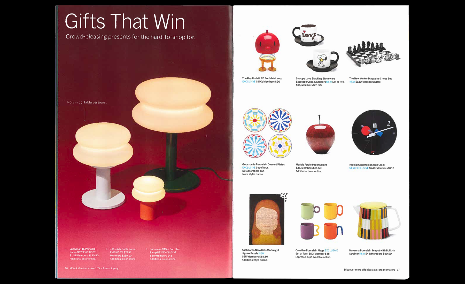 MoMA Design Store Gift Guide 25'